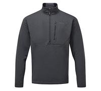 Rab Men's Geon Pull-On Casual Lightweight Fleece Sweatshirt - Black/Steel - Medium