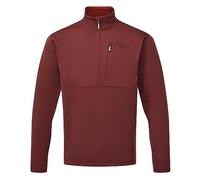 Rab Men's Geon Pull-On Casual Lightweight Fleece Sweatshirt - Oxblood Red/Ascent Red - Medium
