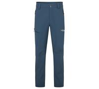 Rab Men's Incline Pants - Mid-Weight Wind-Resistant Softshell Trousers for Hiking, Trekking, & Climbing - Tempest Blue - 32/32" Inseam