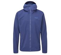 Rab Men's Kinetic 2.0 Jacket - Waterproof Breathable Softshell Coat for Hiking, Skiing, & Climbing - Nightfall Blue - Medium