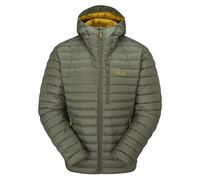 Rab Men's Microlight Alpine Down Jacket for Trekking, Climbing, & Skiing - Light Khaki - Medium