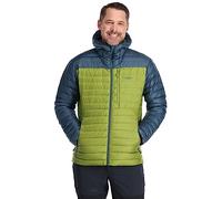 Rab Men's Microlight Alpine Down Jacket for Trekking, Climbing, & Skiing - Orion Blue/Aspen Green - Large