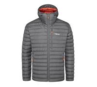 Rab Men's Microlight Alpine Jacket - Lightweight Down Coat for Trekking, Climbing, & Skiing - Graphene - X-Large