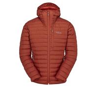 Rab Men's Microlight Alpine Jacket - Lightweight Down Coat for Trekking, Climbing, & Skiing - Tuscan Red - Small