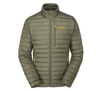 Rab Men's Microlight Jacket - Lightweight Down Coat for Trekking, Climbing, & Skiing - Light Khaki - Small