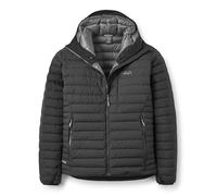 Rab Men's Microlight Windstopper Hoody - GTX Windproof Gore-Tex Down Jacket for Skiing & Climbing - Black - Large