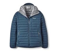 Rab Men's Microlight Windstopper Hoody - GTX Windproof Gore-Tex Down Jacket for Skiing & Climbing - Tempest Blue - Small