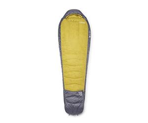Rab Men's Neutrino -6°C Down Sleeping Bag - Lightweight Water-Repellent Sleeping Bag for Camping, Backpacking, & Climbing - Graphene/Dark Pollen - Wide, Left Zip