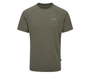 Rab Men's Sonic Tee Lightweight Breathable Short-Sleeve T-Shirt for Trail Running & Hiking - Light Khaki - Small