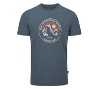 Rab Men's Stance Alpine Tee Short Sleeve Graphic T-Shirt for Hiking, Trekking, & Everyday Use - Orion Blue - Large