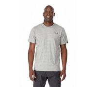 Rab Men's Stance Mountain Peak Tee Short-Sleeve Graphic T-Shirt for Hiking, Trekking, & Everyday Use - Grey Marl - Medium