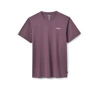 Rab Men’s Stance Mountain Tee - Breathable Organic Cotton T-Shirt for Trekking, Climbing, & Casual Use - Dark Iris - Medium