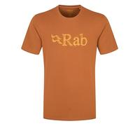 Rab Men's Stance Tech Sketch Tee - Short Sleeve Graphic T-Shirt for Hiking, Trekking, & Everyday Use - Red Earth - Small