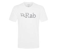 Rab Men's Stance Tech Sketch Tee - Short Sleeve Graphic T-Shirt for Hiking, Trekking, & Everyday Use - White - Large