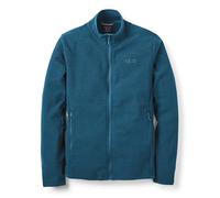Rab Men's Stavel Jacket - Warm Midweight Fleece Coat for Hiking, Climbing, & Skiing - Tempest Blue - Medium