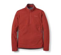 Rab Men's Stavel Pull-On - Warm Midweight Fleece Jacket for Hiking, Climbing, & Skiing - Tuscan Red - X-Large