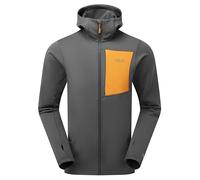 Rab Men's Superflux Hoody Lightweight Fleece Jacket for Trekking & Climbing - Graphene - X-Large