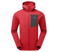 Rab Men's Superflux Hoody - Lightweight Fleece Jacket for Trekking & Climbing - Summit Red - XX-Large