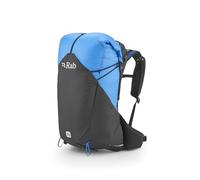 Rab Men's Syclon XP Backpack - Lightweight Waterproof Backpack for Hiking, Trekking, & Backpacking - Black/Maya Blue - 40-Liter (Back Length - Medium)