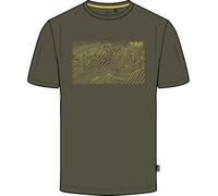 Rab Men's Syncrino Ridge Tee Shirt - Short-Sleeve Merino Wool T-Shirt for Skiing, Hiking, & Climbing - Olive - Large