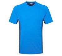 Rab Men's Trail Tee Shirt - Lightweight Short-Sleeve T-Shirt for Trail Running & Hiking - Maya Blue/Tempest Blue - Small