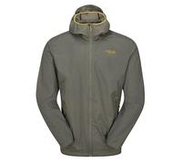 Rab Men's Vital Hoody - Ultralight Windproof Shell Jacket for Trekking, Trail Running, & Climbing - Light Khaki - Medium