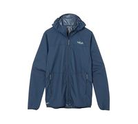 Rab Men's Windgather Hoody - Ultralight Windproof Shell Jacket for Hiking, Trail Running & Climbing - Tempest Blue - Large