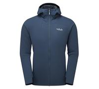 Rab Men's Xenair Alpine Flex Jacket - Hooded Synthetic Insulated Coat for Hiking & Mountaineering - Tempest Blue - XX-Large