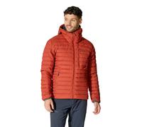 Rab Microlight Windstopper Down Hooded Men's Jacket | UK M in Tuscan Red
