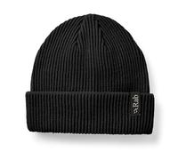 Rab Perimeter Rolled Beanie - Warm Skull Cap for Hiking, Climbing, & Skiing - Black - One Size