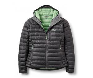Rab QDB-93 Women's Microlight Alpine Down Jacket Colour: GRH Graphene, Size: 12