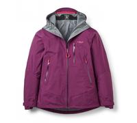 Women's waterproof jacket Rab Downpour Mountain Red XL