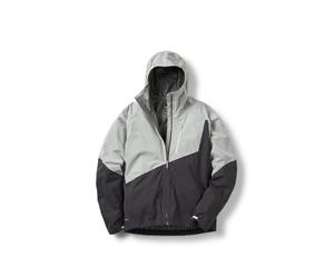 Rab QWI-18 Downpour Trail Light Jacket Colour: LZA Light Zinc Anthracite, Size: L