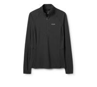 Women's long-sleeved zip-up T-shirt Rab Sonic Noir S