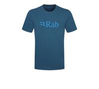 Rab Stance Logo Organic Cotton Men's T-Shirt | UK M in Tempest Blue