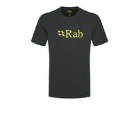 Rab Stance Logo Organic Cotton Men's T-Shirt | UK XL in Beluga/Pollen