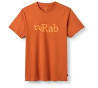 Rab Men's Stance Tech Sketch Tee - Short Sleeve Graphic T-Shirt for Hiking, Trekking, & Everyday Use - Red Earth - Large