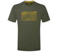 Rab Men's Syncrino Ridge Tee Shirt - Short-Sleeve Merino Wool T-Shirt for Skiing, Hiking, & Climbing - Olive - Medium