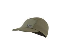 Rab Vista 5 Panel Cap - Lightweight Breathable Hat for Trail Running & Hiking - Army/Light Khaki - One Size