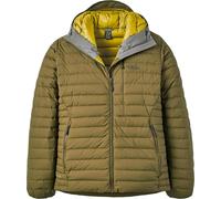 Rab Men's Microlight Windstopper Hoody - GTX Windproof Gore-Tex Down Jacket for Skiing & Climbing - Oak - Medium
