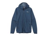 Rab Men's Windgather Hoody - Ultralight Windproof Shell Jacket for Hiking, Trail Running & Climbing - Tempest Blue - Medium