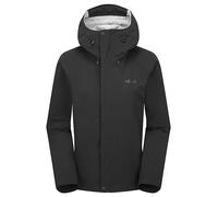 Rab Women’s Firewall Jacket - Waterproof Breathable Shell for Climbing, Trekking, & Mountaineering - Black - 12