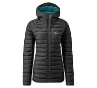 Rab Microlight Alpine Long Womens Down Jacket - Black Small