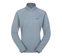 Rab Women’s Sonic LS Zip Lightweight Breathable Long-Sleeve T-Shirt for Trail Running & Hiking - Citadel - Medium