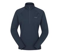 Rab Women’s Sonic LS Zip Lightweight Breathable Long-Sleeve T-Shirt for Trail Running & Hiking - Tempest Blue - X-Large