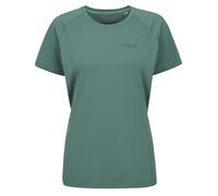 Rab Women’s Sonic Tee Lightweight Breathable Short-Sleeve T-Shirt for Trail Running & Hiking - Eucalyptus - Large