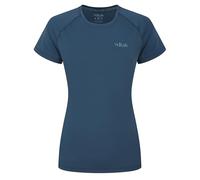 Rab Women’s Sonic Tee - Lightweight Breathable Short-Sleeve T-Shirt for Trail Running & Trekking - Tempest Blue - 08