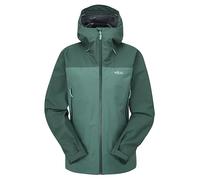 Rab Women's Arc Eco Waterproof Breathable Jacket for Hiking, Trekking, & Skiing - Green Slate/Eucalyptus - 12