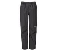 Rab Women's Downpour Eco Pants Waterproof Breathable Rain Pants for Hiking & Trekking - Black - 16