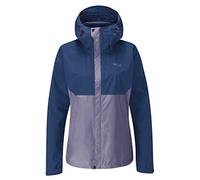 Rab Women's Downpour Eco Jacket - Waterproof jacket - Women's Patriot Blue / Purple Sage M